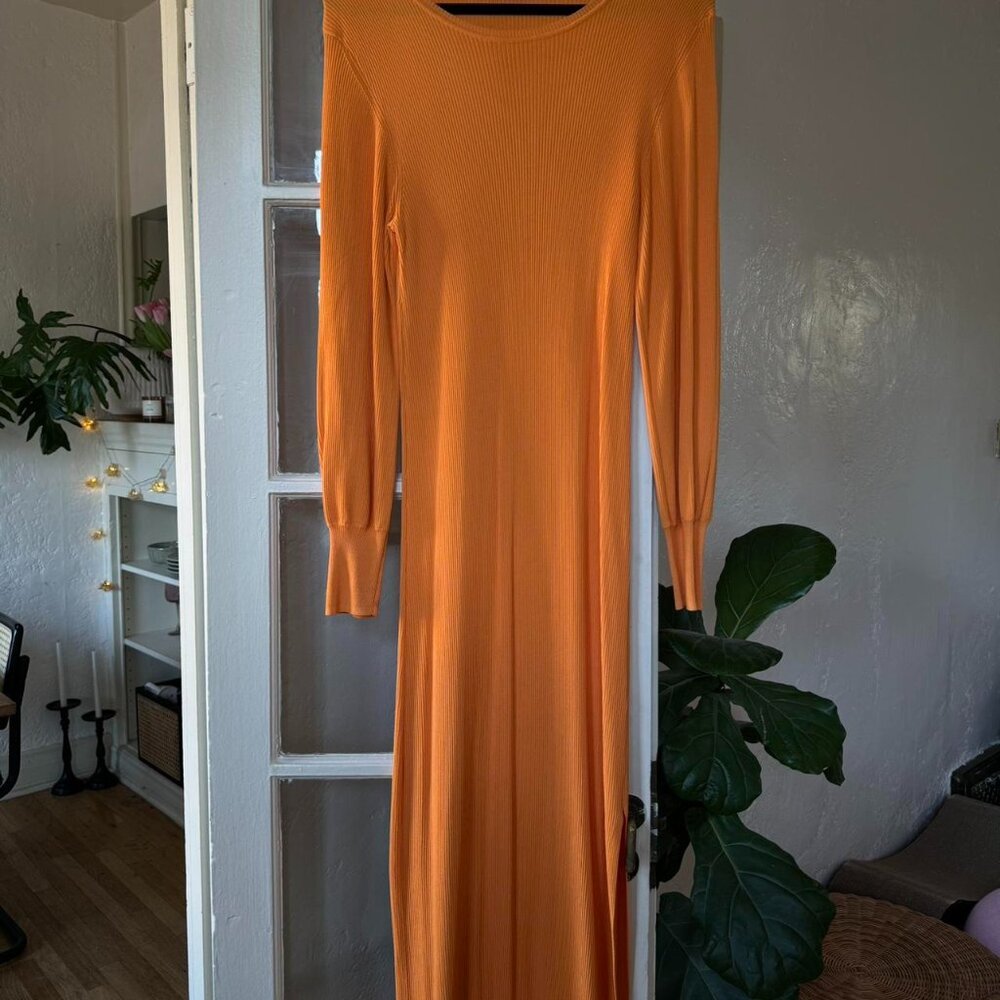 Orange light weight spring/summer dress
